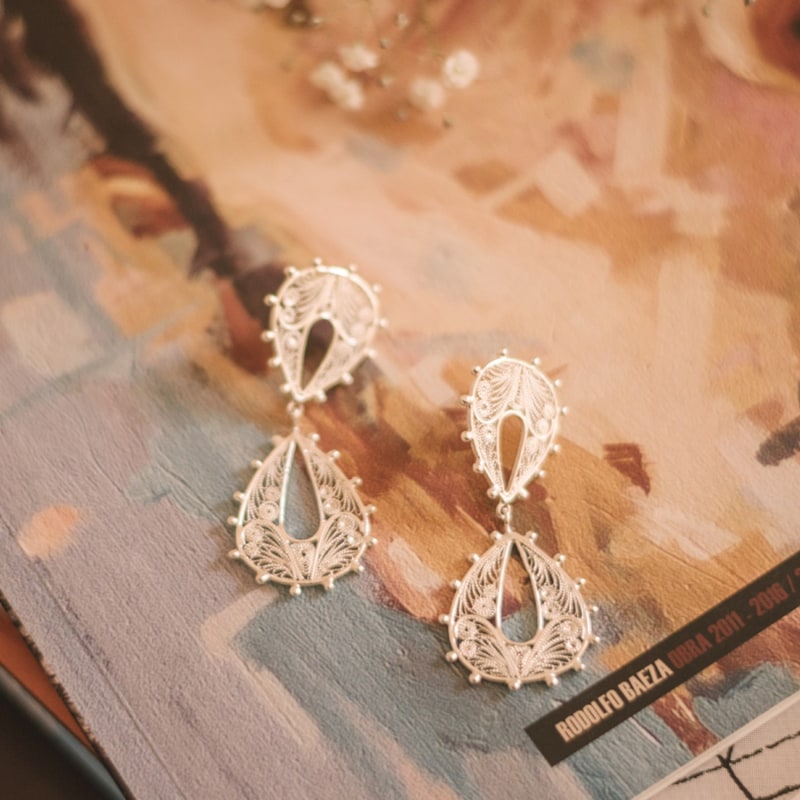 Pandora Bow Silver Earrings by MAMBA
