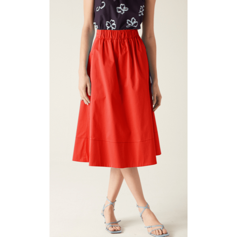 Thumbnail of Niki Elasticated Waist Skirt Red image