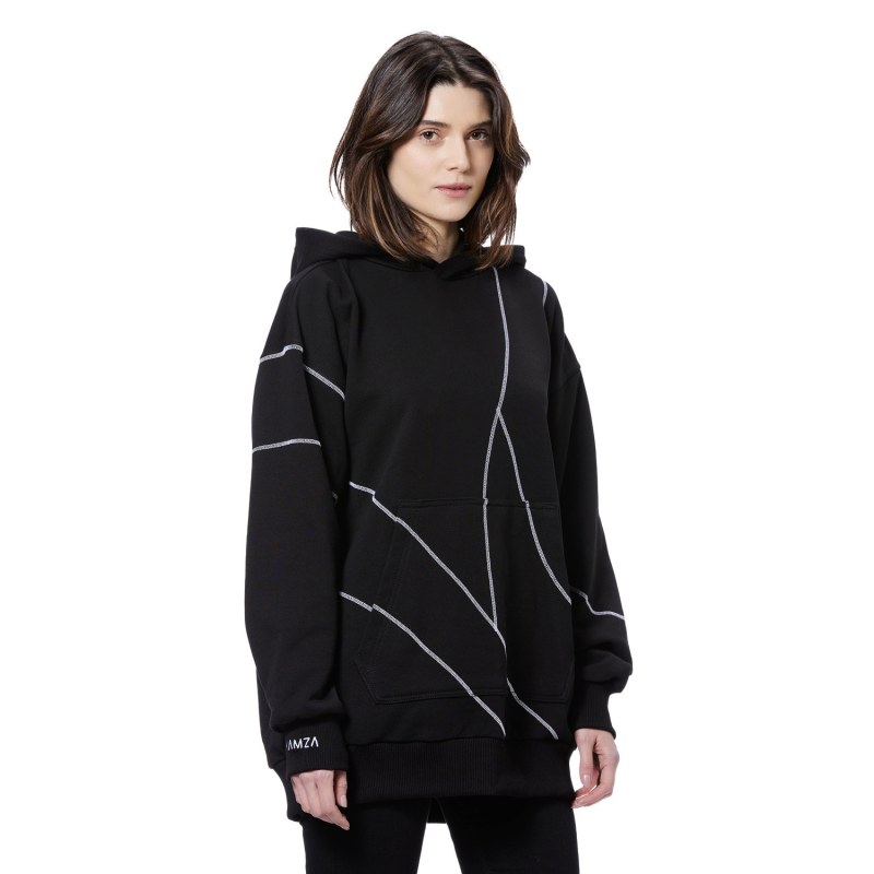 Thumbnail of Nirvana Stitched Women's Black Hoodie image