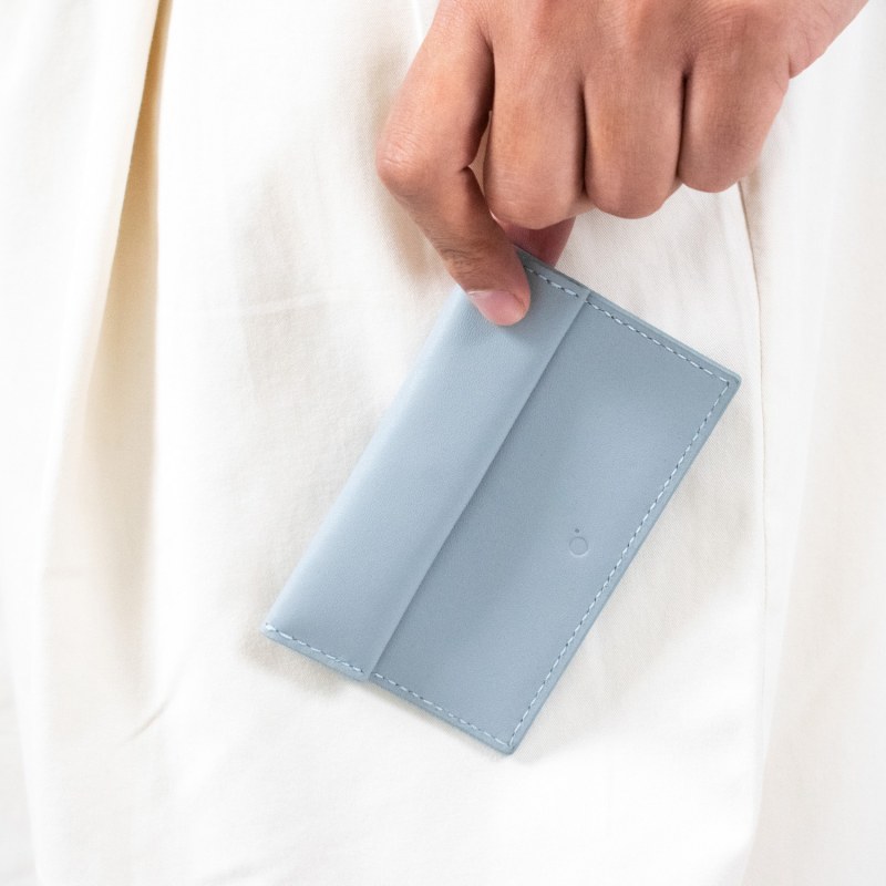 Handmade Coin & Card Leather Wallet - Cobalt Blue by godi.