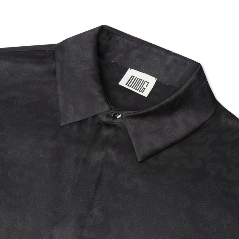 Thumbnail of Resort Cloud Mulberry Silk Shirt Black image