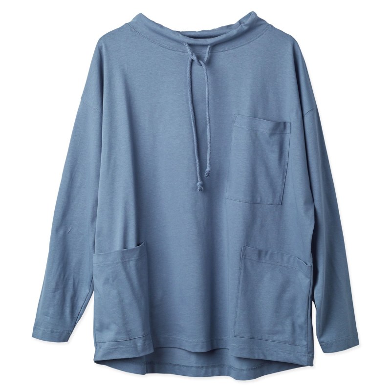 Thumbnail of The 3032 Tie Neck Smock – Teal image