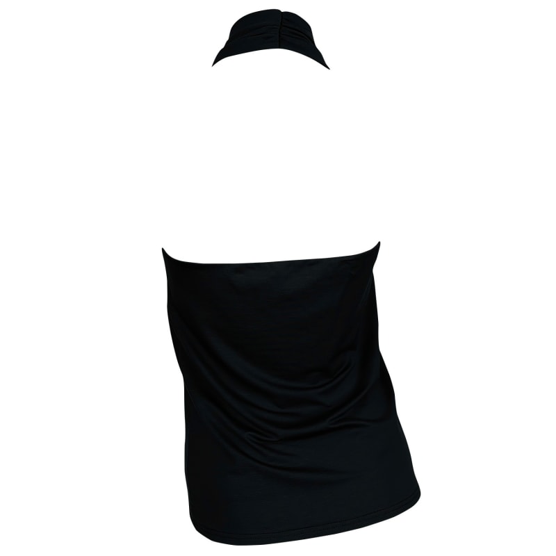 Thumbnail of French Phrases Black Halter Neck Top image