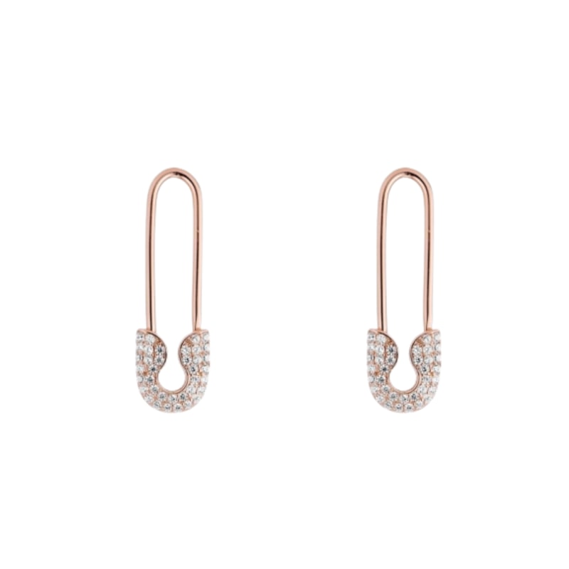 Sterling Silver Safety Pin Earring - Silver, Spero London