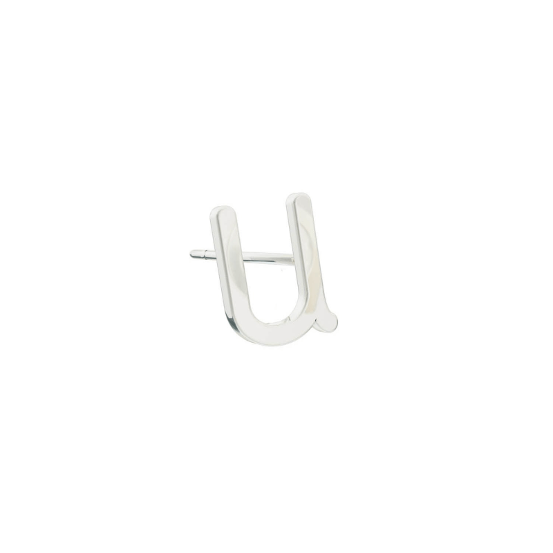 Thumbnail of Alphabet Stud Earring - Silver image