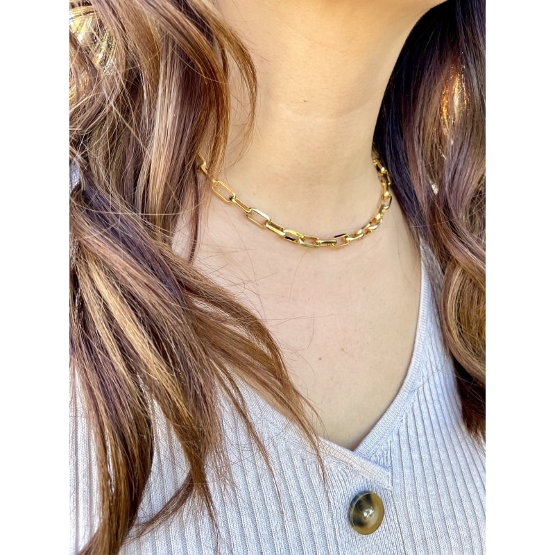 Thumbnail of Linked Up Gold Links Necklace image