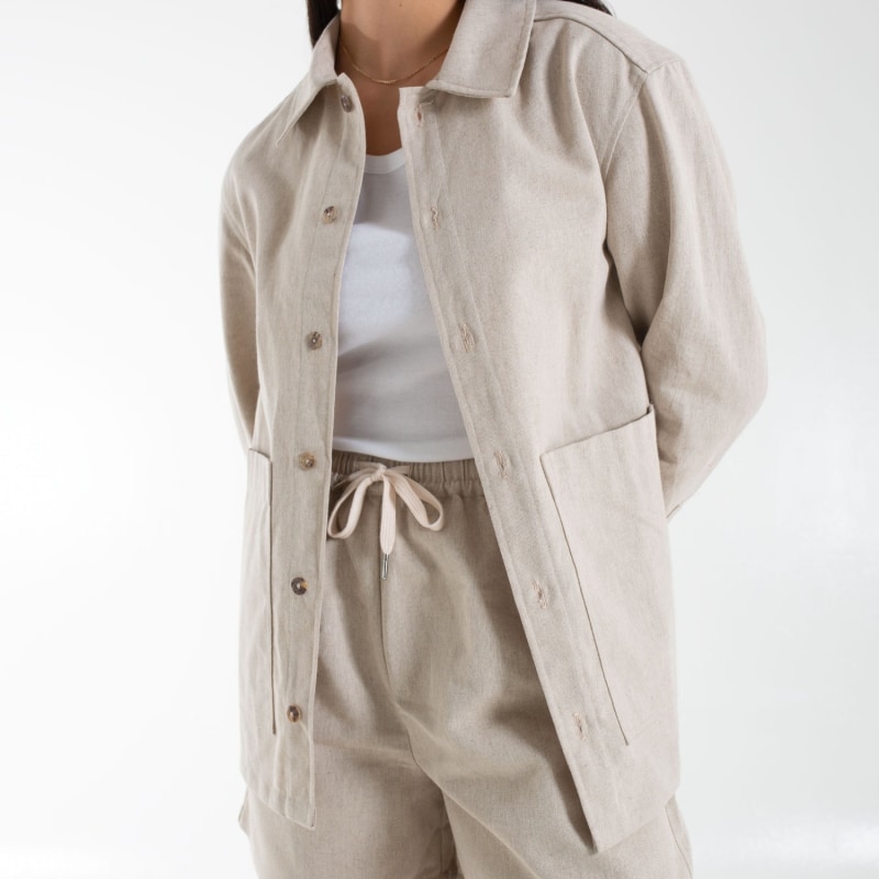 Thumbnail of Noe Washed Linen Overshirt image