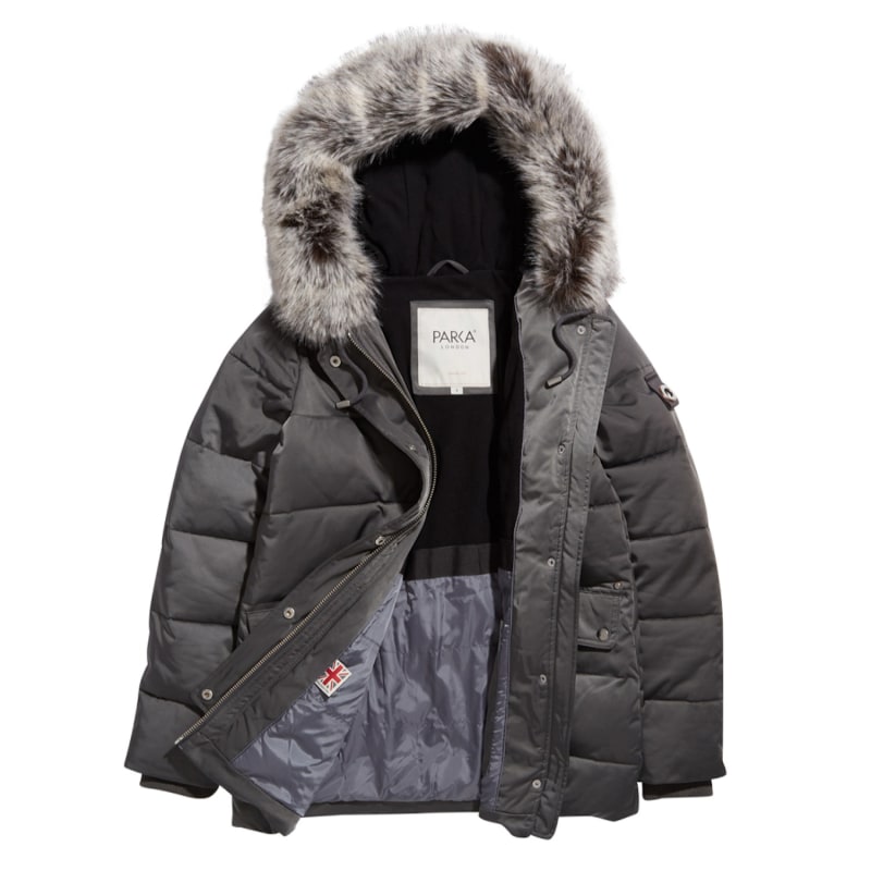 Thumbnail of Nordic Faux Fur Parka Jacket - Grey image