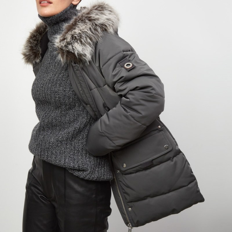 Thumbnail of Nordic Faux Fur Parka Jacket - Grey image