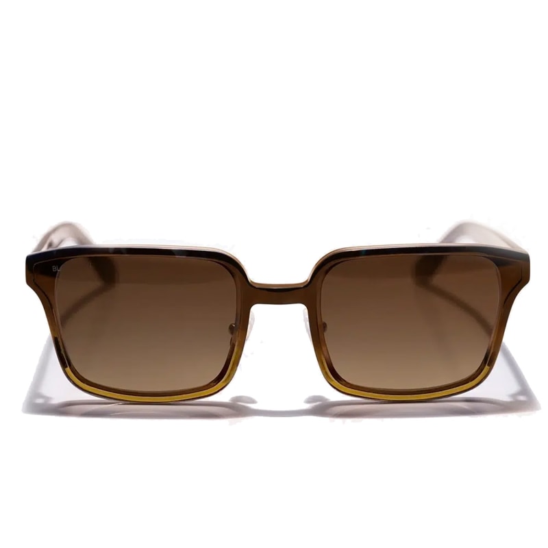 Nova Mapledew Trendy Brown Square Sunglasses For Men And Women Blackburn Wolf Badger
