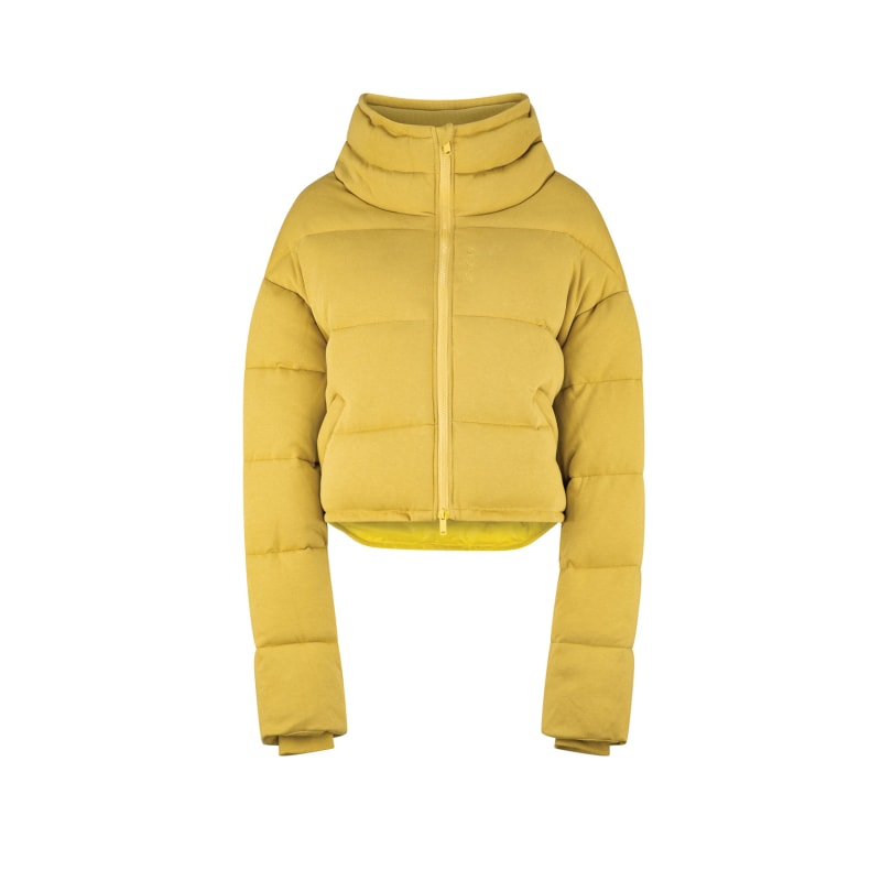 Nova Cropped Puffer Jacket Gold dref by d Wolf Badger