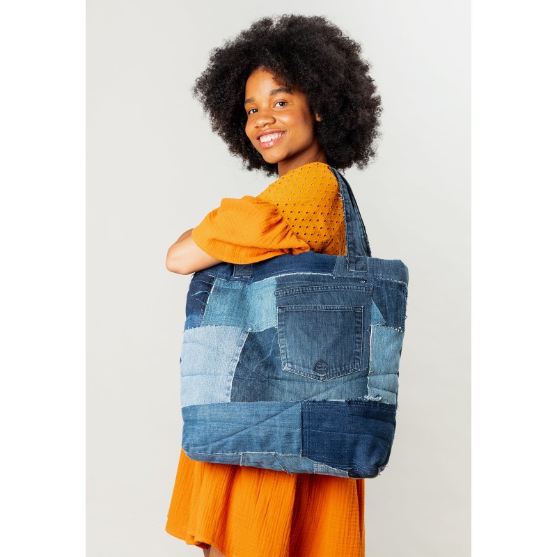 Thumbnail of Nova Upcycled Denim Shopper Bag image