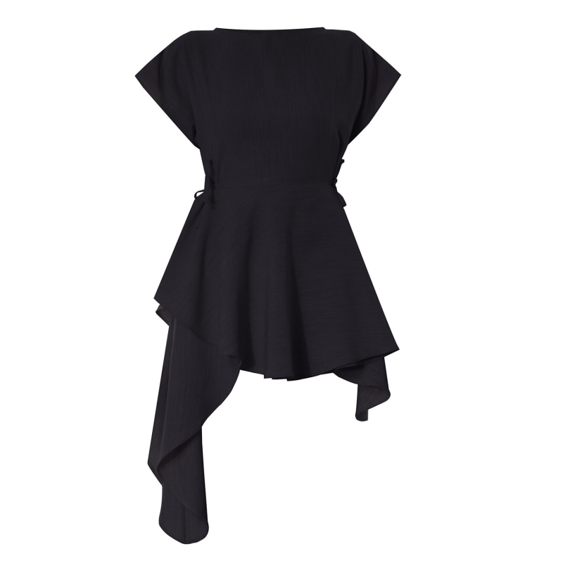 Thumbnail of Maddison Black Asymmetric Smock image