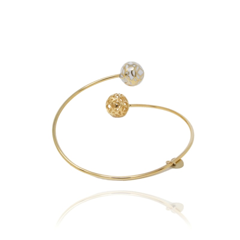 Thumbnail of Gold Signature Sphere Resin Bracelet image