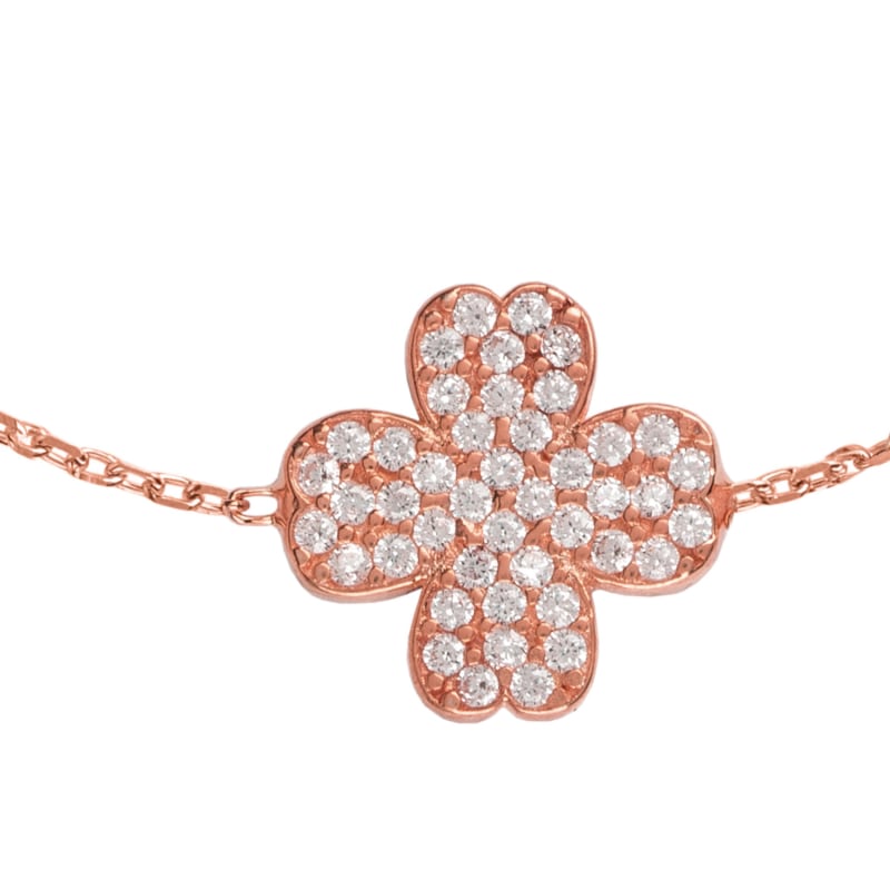 Thumbnail of Lucky Four Leaf Clover Bracelet Rosegold image