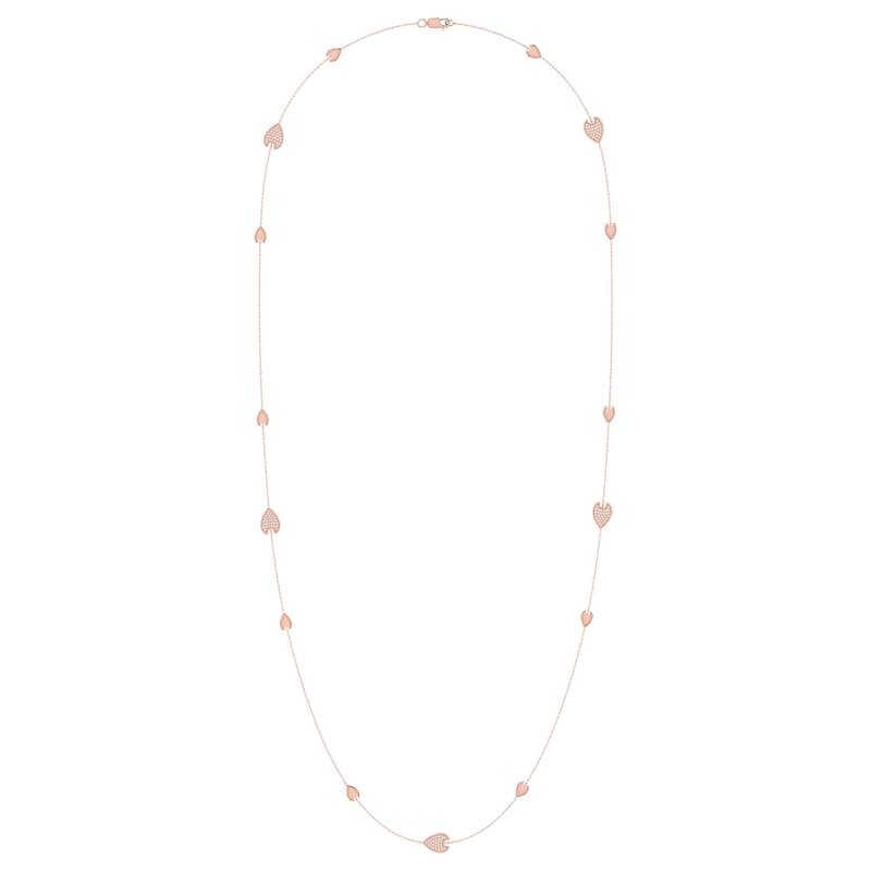 Thumbnail of Avani Raindrop Necklace In 14 Kt Rose Gold Vermeil On Sterling Silver image