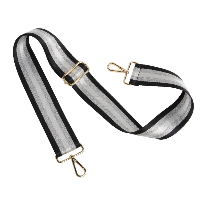 Handbag Strap With Silver Hardware 