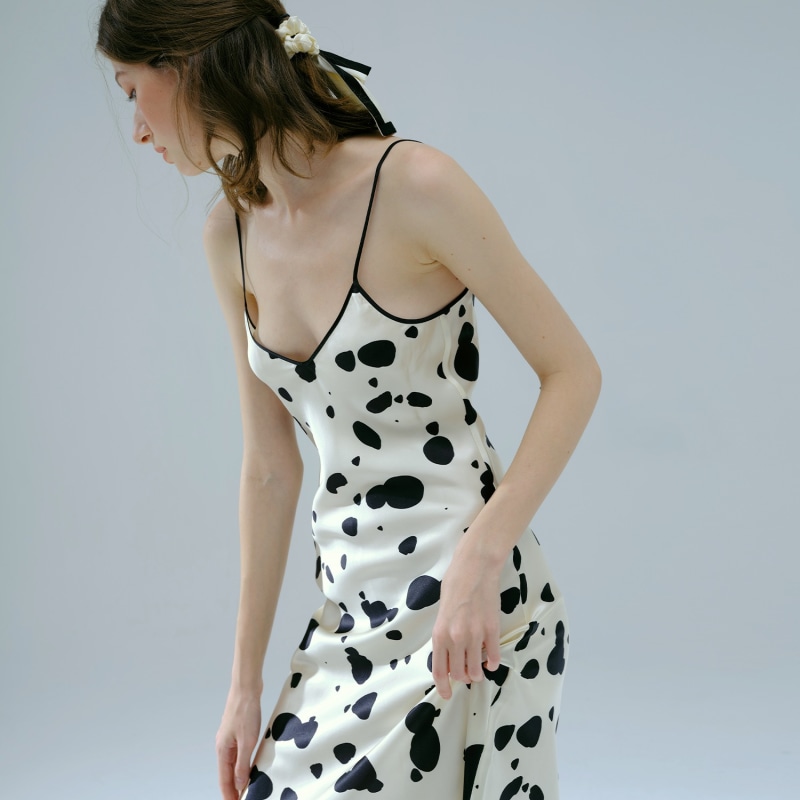 DALMATIAN Silk Shirt Dress, NOT JUST PAJAMA