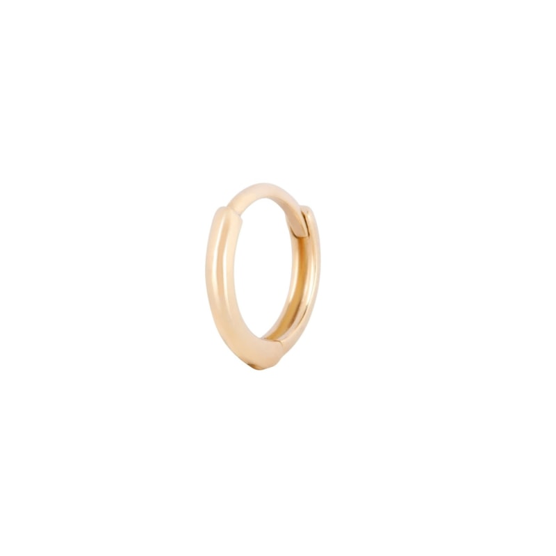 Mini Huggie Hoop Earring 9K Gold Zohreh V. Jewellery Wolf Badger