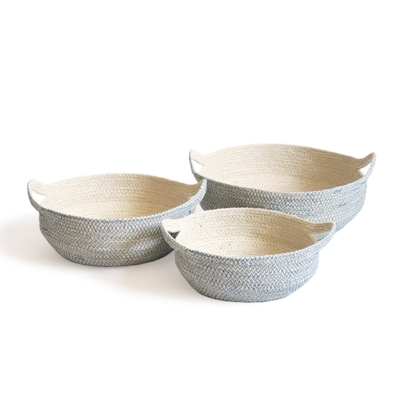 Thumbnail of Amari Fruit Bowl In Blue - Set Of 3 image