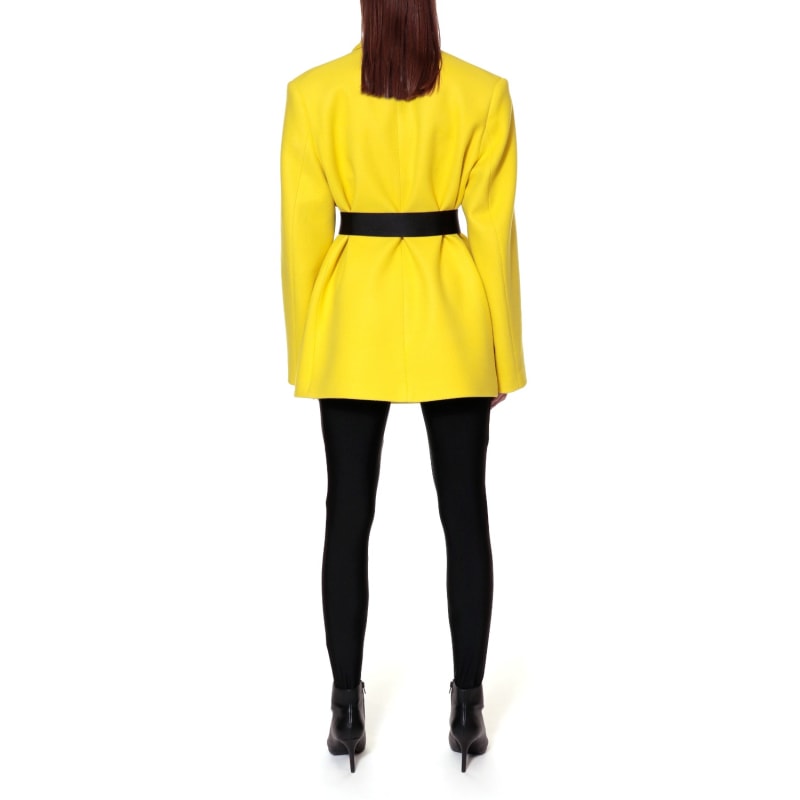 Thumbnail of Nicole Fun Yellow Oversized Outdoor Blazer image