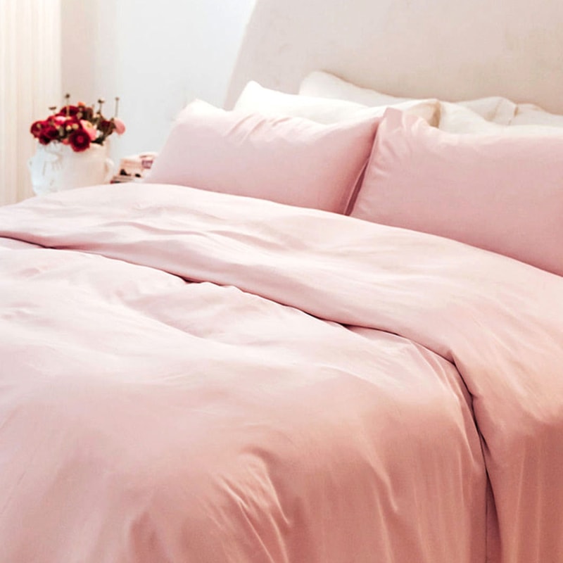 Thumbnail of Single Bamboo Duvet Cover With Pillow Slip In Pink image