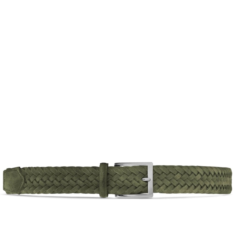 Thumbnail of Braided Suede Belt Green Vincenzo image