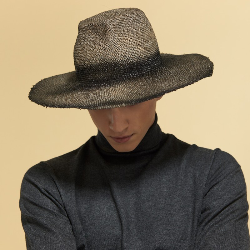 Thumbnail of Grey Unique Straw Hat image