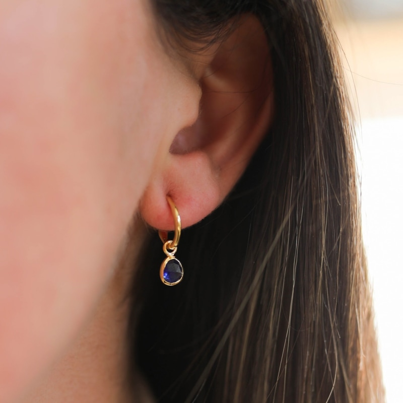 Thumbnail of Hampton Sapphire & Gold Vermeil Earrings image