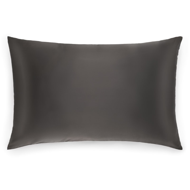 Thumbnail of Charcoal Grey Mulberry Silk Pillowcase - King Size image