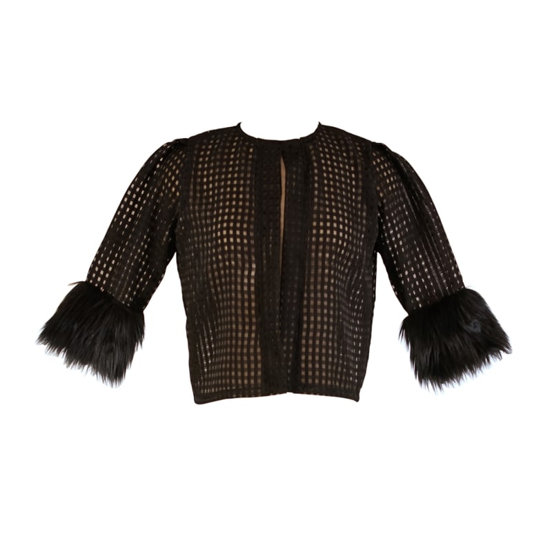 Thumbnail of Claudette Faux Fur Cuff Jacket image