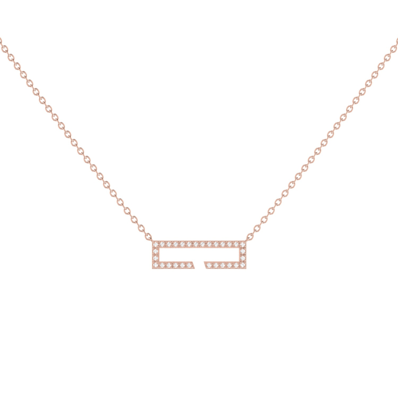 Thumbnail of Swing Necklace In 14 Kt Rose Gold Vermeil On Sterling Silver image