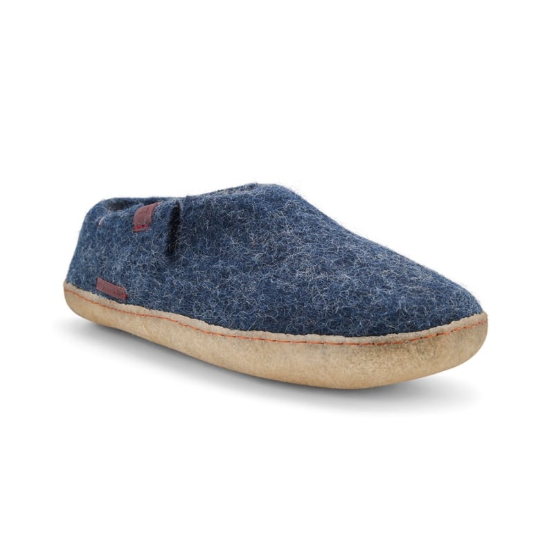 Thumbnail of Men's Classic Shoe - Navy with Natural Crepe Rubber Sole image