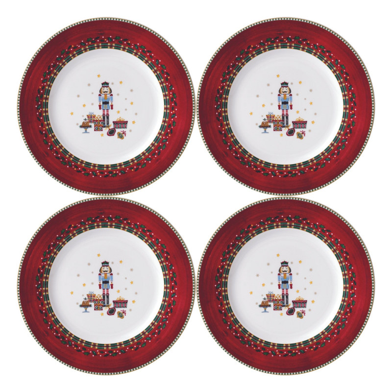 Prouna Nutcracker Salad Dessert Plate Set Of 4 Twig New York Wolf Badger