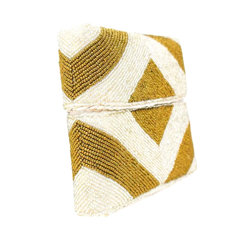 Thumbnail of Zoe Beaded Clutch - Gold & Silver image