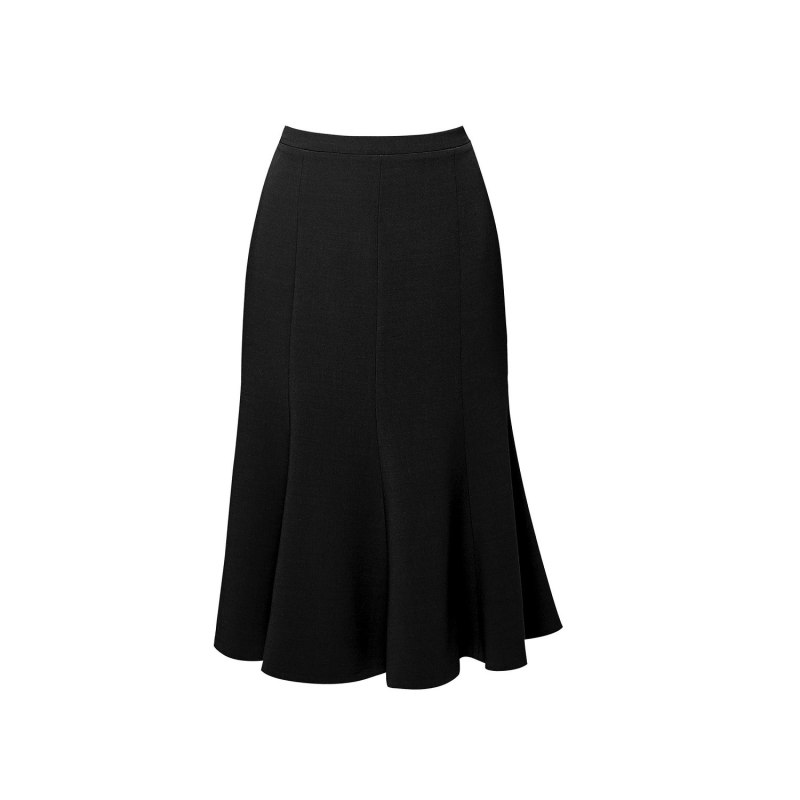 Thumbnail of Lucy Wool Midi Skirt In Black image