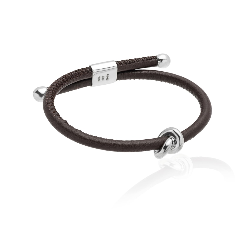 Thumbnail of Silver & Leather Danu Bracelet image
