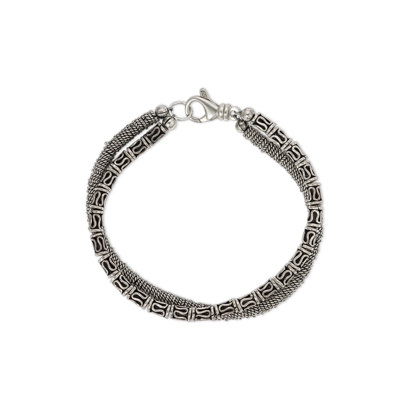 Thumbnail of Amalfi Double Beaded Oxidized Sterling Silver Bracelet image