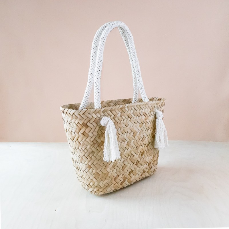 Large Straw Bag With Handles Large Tote Basket Bag With Rope 