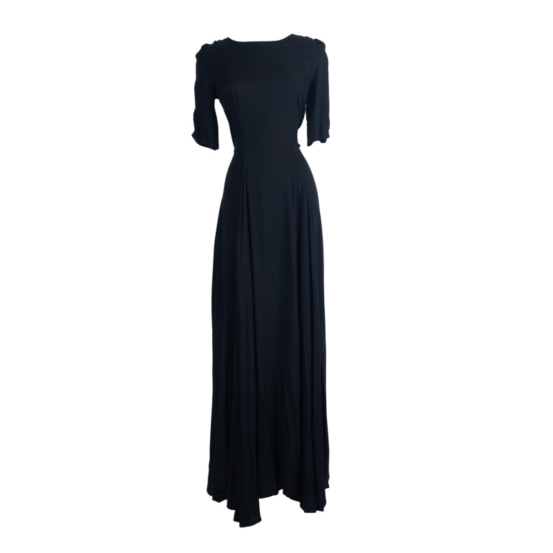 Black Reversible Fitted Maxi Dress | Jennafer Grace | Wolf & Badger