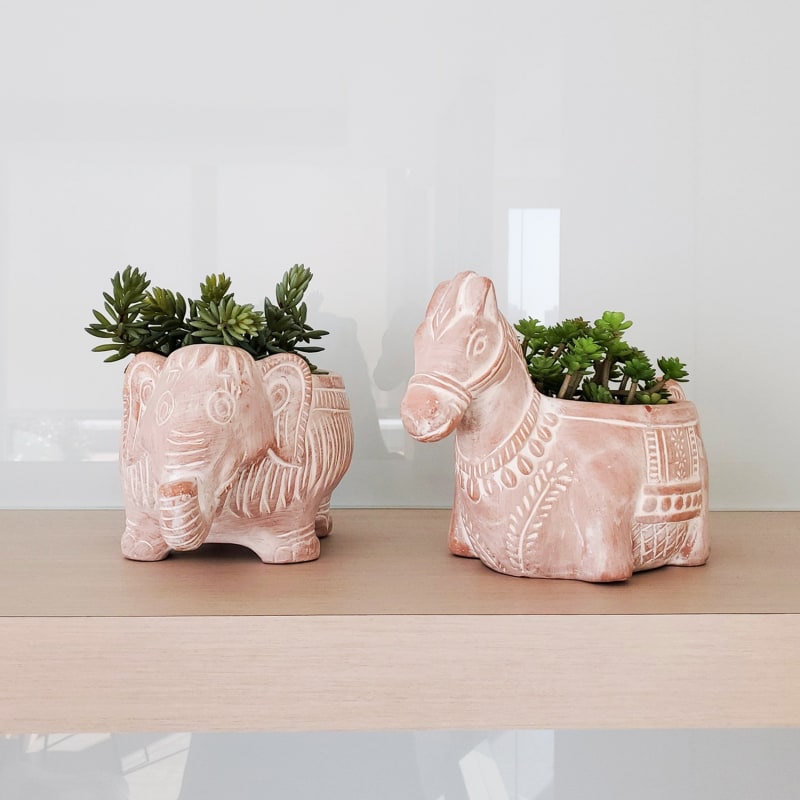 Thumbnail of Terracotta Pot - Horse image