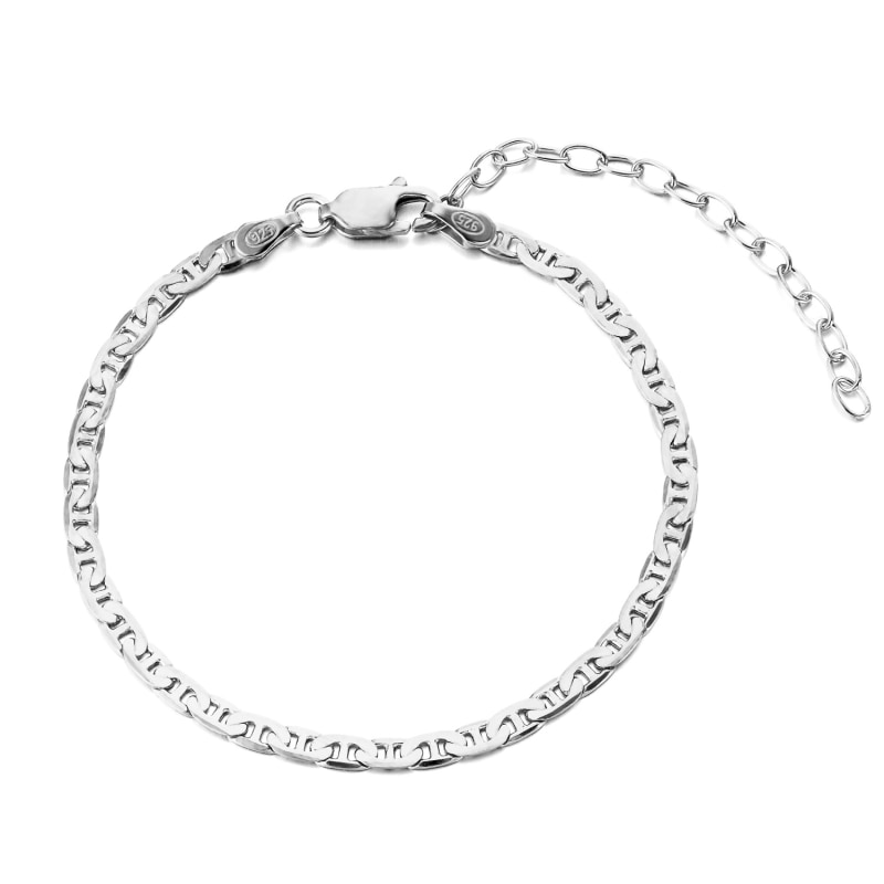 Sterling Anchor Chain Bracelet