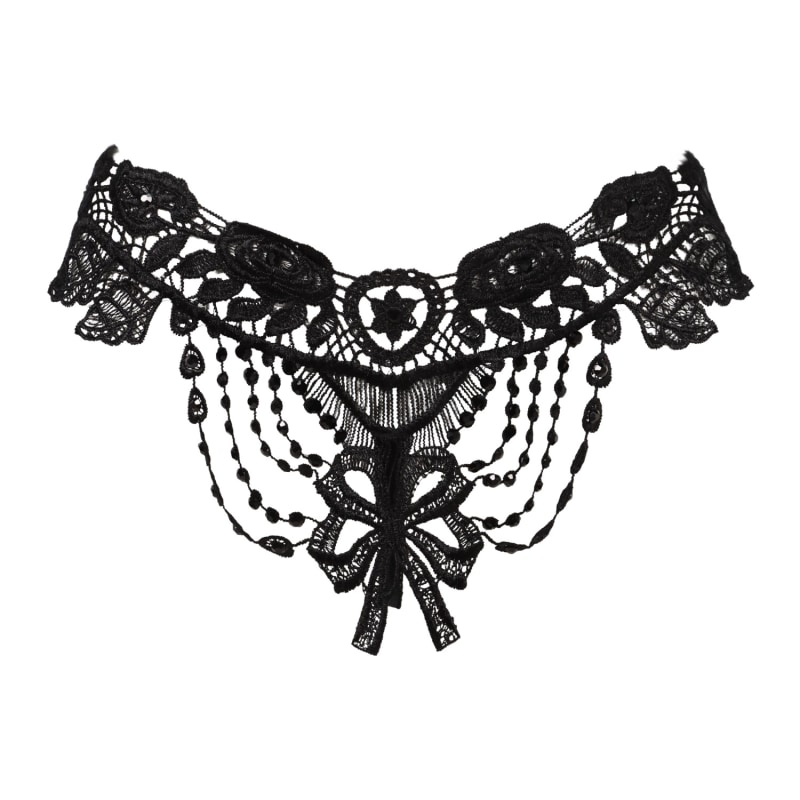 Thumbnail of Limited Edition Sparkling Crystal Black Bisoux French Knicker image