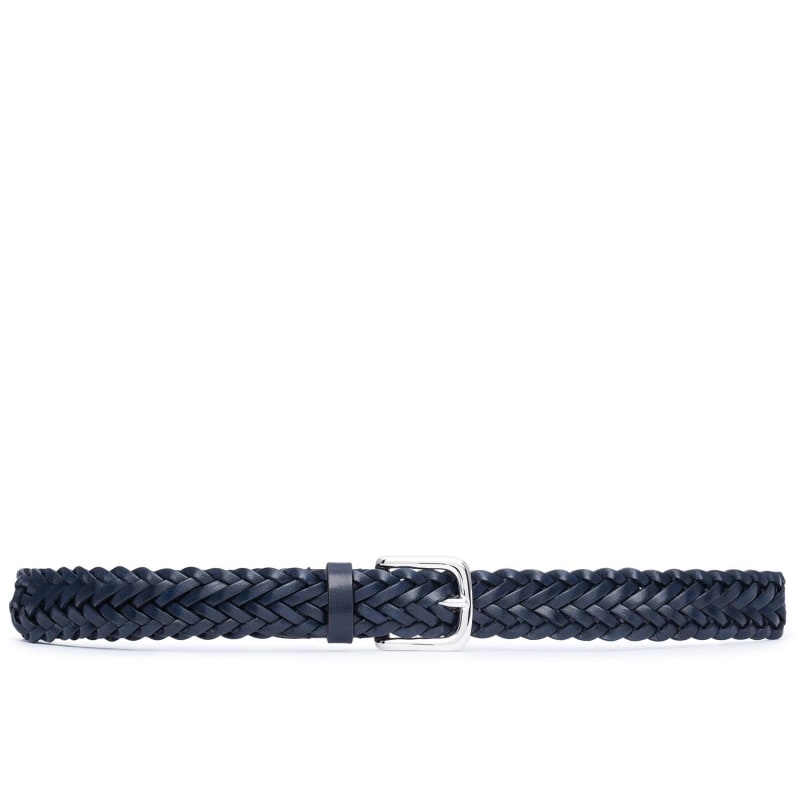 Thumbnail of Hand-Braided Leather Belt Blue Gianfranco image