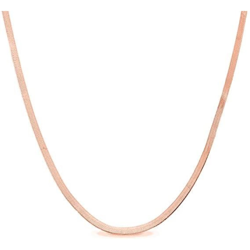 Snake Chain Necklace - Rose Gold