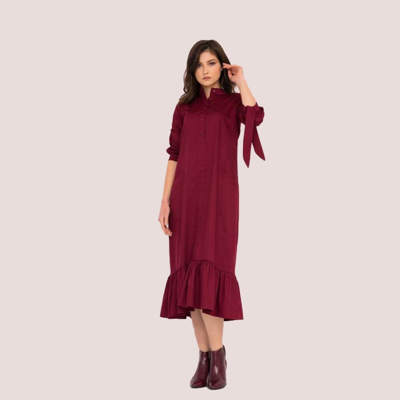 A line calf length dress clearance
