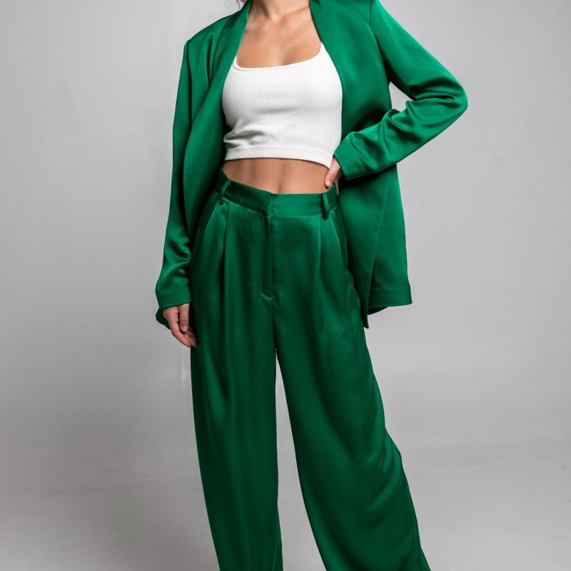 Thumbnail of The Suit Pants In Emerald Green image