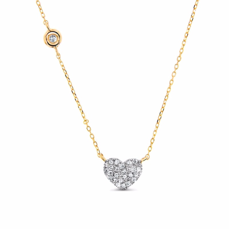 Thumbnail of Heart Necklace 14K Yellow Gold image