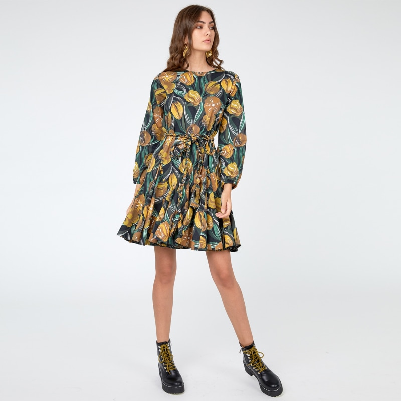 Thumbnail of Kara Floral Print Cotton Dress image