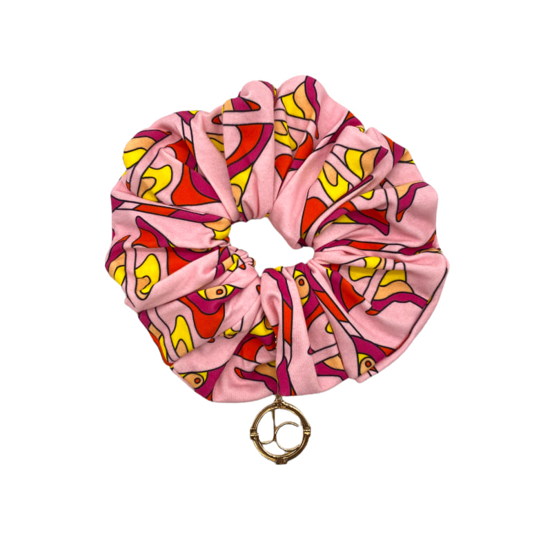 Thumbnail of Oh Halo Strawberry Martini Jersey Scrunchy image